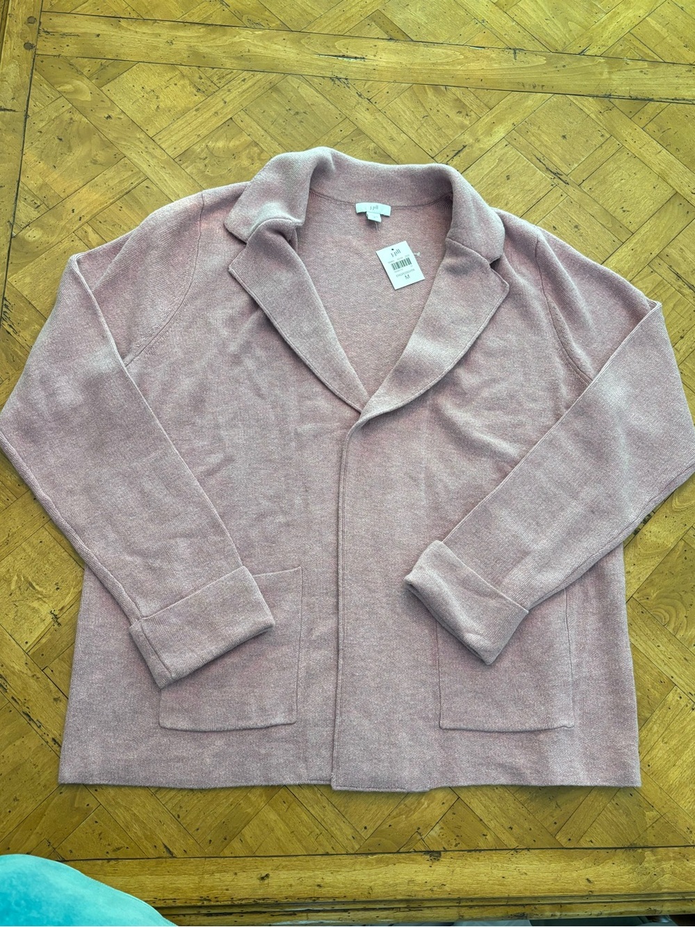 J. Jill Dusty Rose Open-Front Knit Blazer